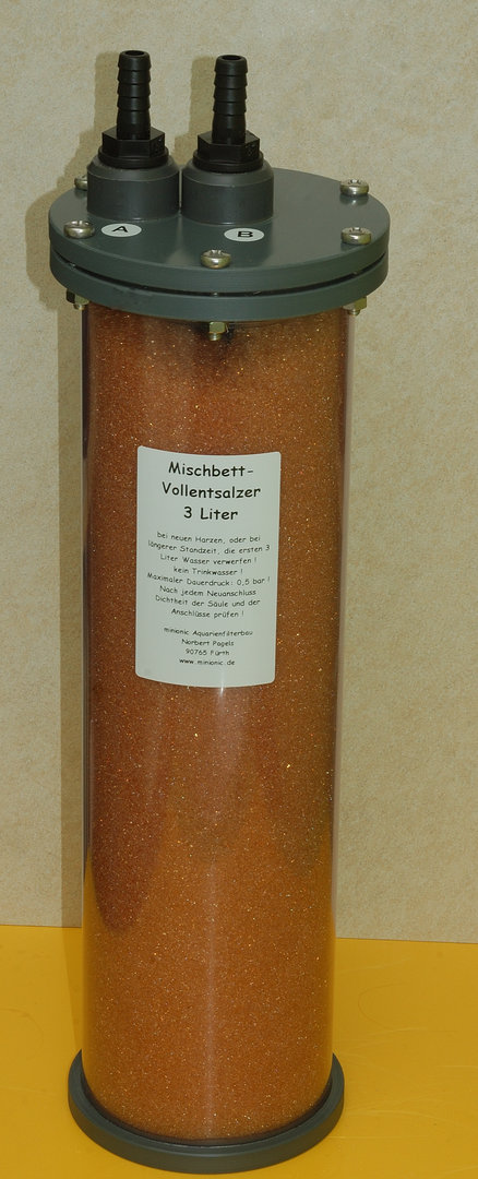 Mischbett-Vollentsalzer, 3 Liter
